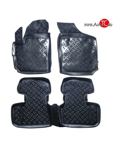 Комплект ковриков в салон Aileron 4 шт. (полиуретан) Chery Kimo A1 хэтчбэк (2008-2014)