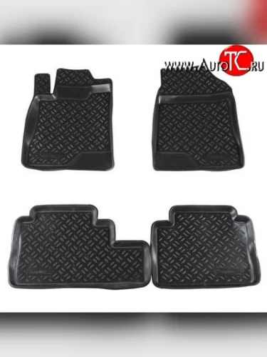 Комплект ковриков в салон Aileron 4 шт. (полиуретан) Chevrolet Captiva  дорестайлинг (2006-2011)