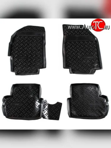 Комплект ковриков в салон Aileron 4 шт. (полиуретан) Chevrolet Spark M300 дорестайлинг (2010-2015)