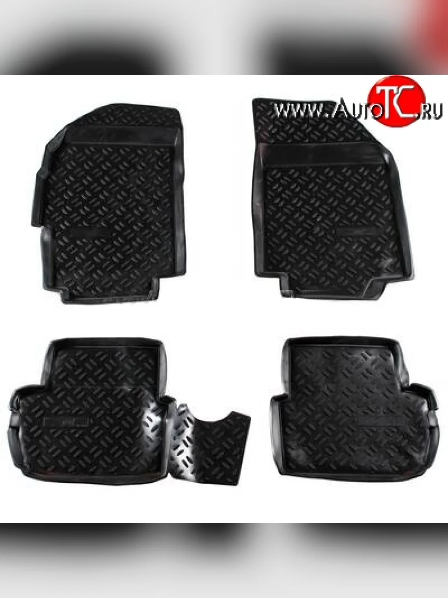 Комплект ковриков в салон Aileron 4 шт. (полиуретан) Chevrolet Spark M300 дорестайлинг (2010-2015)  с доставкой в г. Керчь