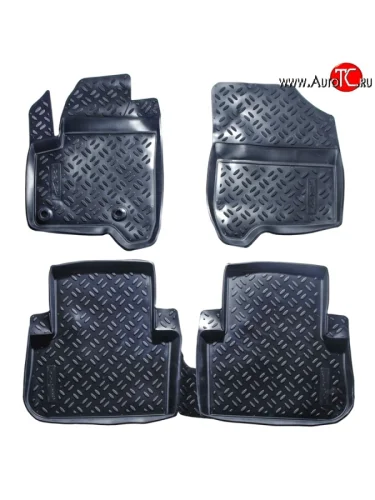 Комплект ковриков в салон Aileron 4 шт. (полиуретан) CITROEN C3 Picasso дорестайлинг (2008-2012)