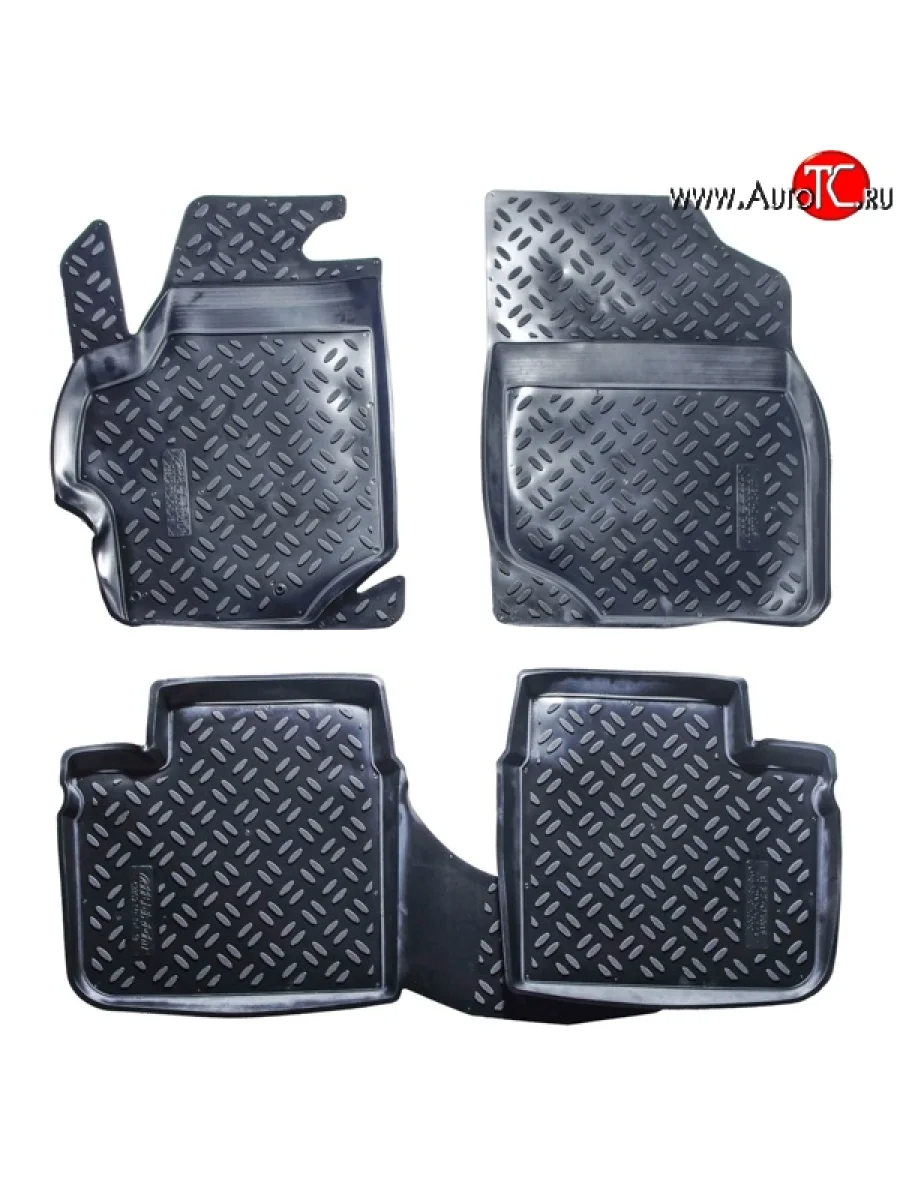 Комплект ковриков в салон Aileron 4 шт. (полиуретан) CITROEN C-elysee дорестайлинг (2012-2017)  в Керчи Республика Крым