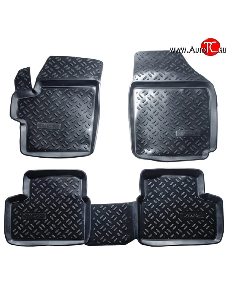 Комплект ковриков в салон Aileron 4 шт. (полиуретан) Daewoo Matiz M100 дорестайлинг (1998-2000)  в Керчи Республика Крым