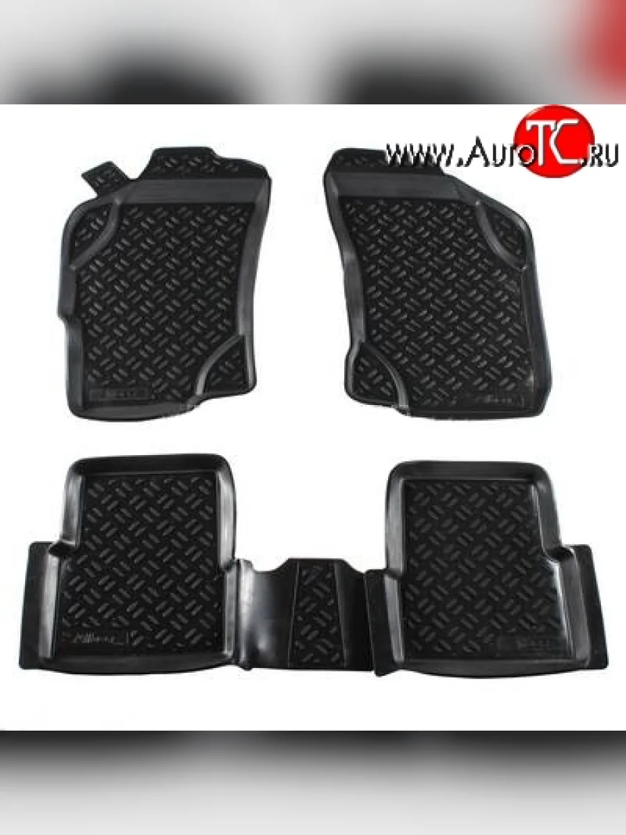 Комплект ковриков в салон Aileron 4 шт. (полиуретан) Fiat Albea 170 седан (2002-2012)  в Перми Пермском крае