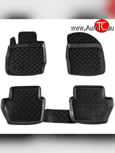 Комплект ковриков в салон Aileron 4 шт. (полиуретан) Ford Fiesta 6 хэтчбэк 5 дв. дорестайлинг (2008-2012)