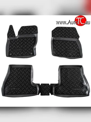 Комплект ковриков в салон Aileron 4 шт. (полиуретан) Ford Focus 3 универсал дорестайлинг (2010-2015)