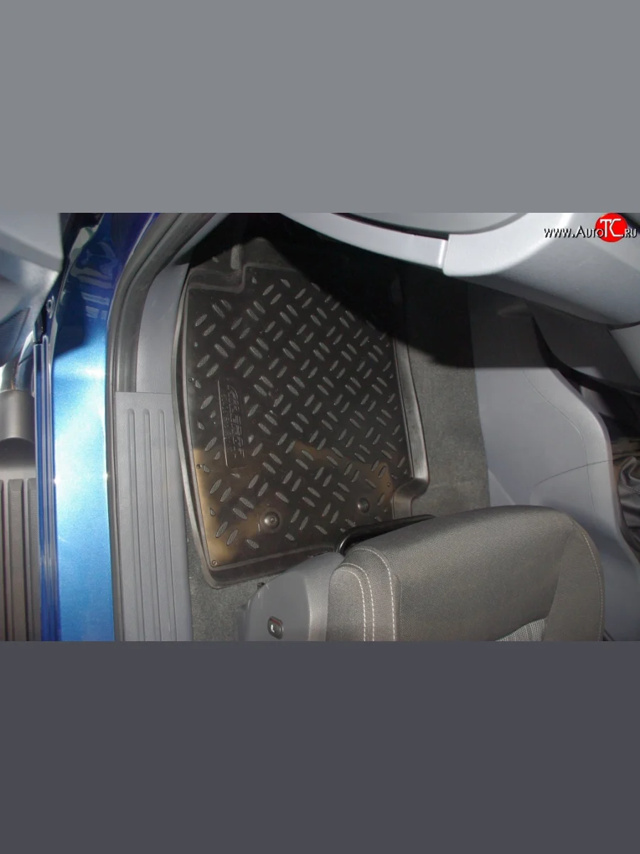 Коврики в салон Aileron (полиуретан, 2 ряда) Ford Ranger DoubleCab дорестайлинг (2011-2016)  в Керчи Республика Крым