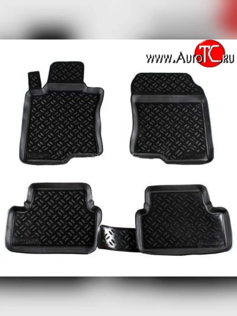 Комплект ковриков в салон Aileron 4 шт. (полиуретан) Honda Accord 8 CU седан дорестайлинг (2008-2011)  в Керчи Республика Крым