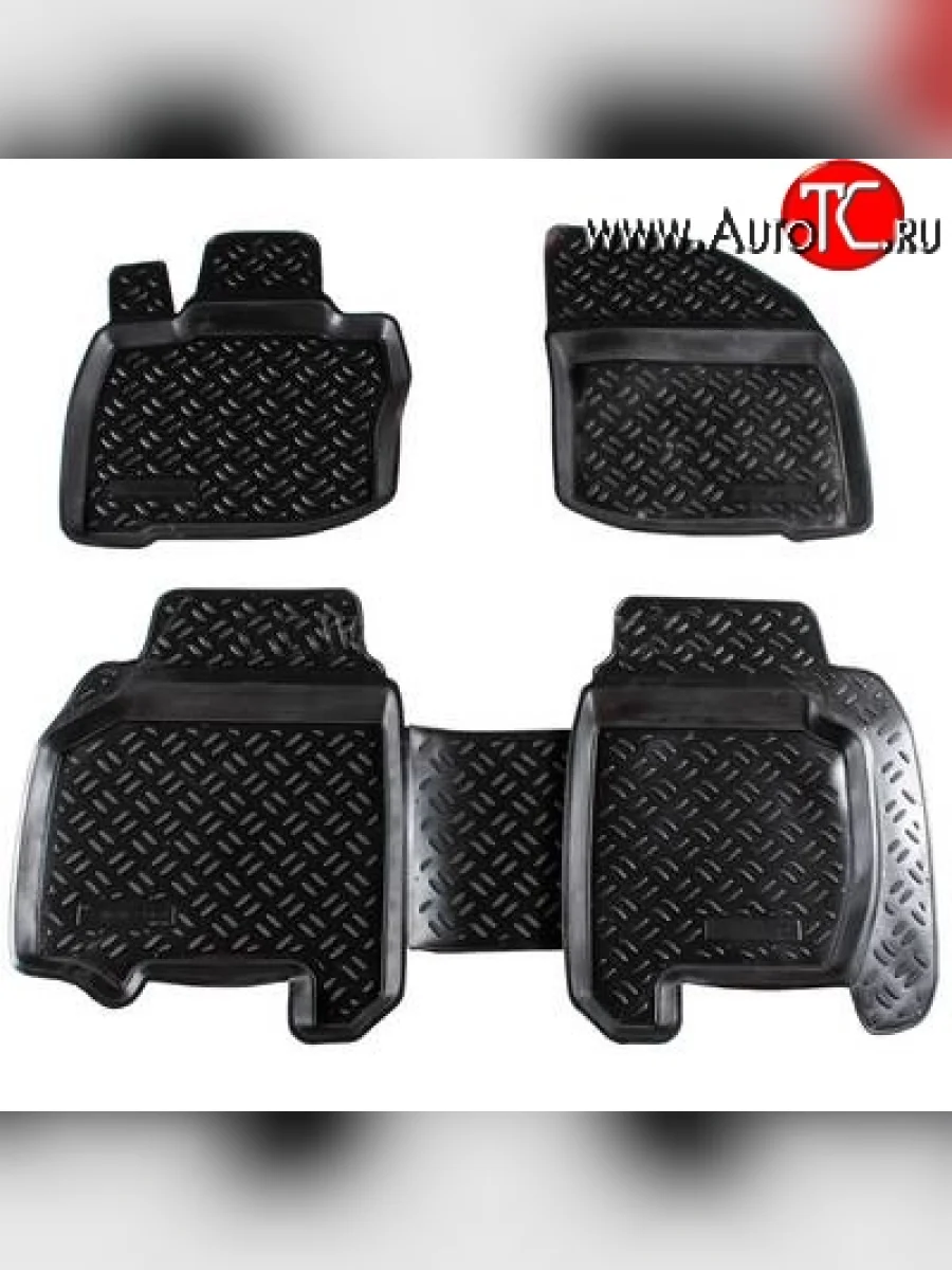 Комплект ковриков в салон Aileron 4 шт. (полиуретан) Honda Civic FK,FN хэтчбэк 5 дв. дорестайлинг (2005-2008)  в Керчи Республика Крым