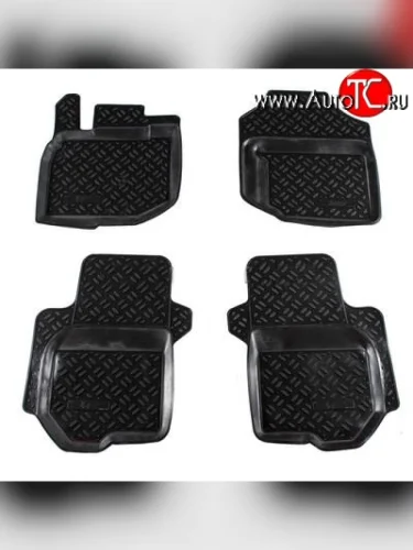 Комплект ковриков в салон Aileron 4 шт. (полиуретан) Honda Jazz (2008-2015)