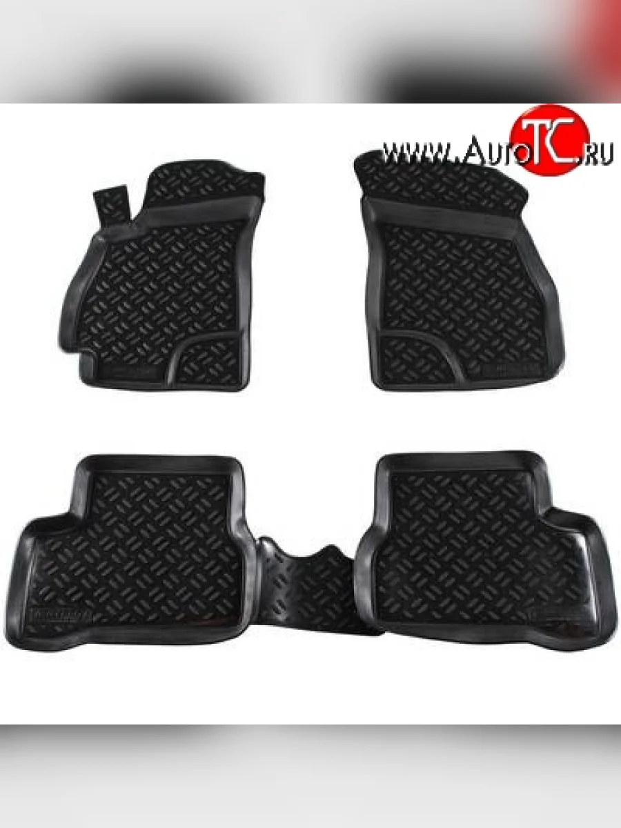 Комплект ковриков в салон Aileron 4 шт. (полиуретан) Hyundai Accent 2 LC седан дорестайлинг (ТагАЗ) (1999-2012)  с доставкой в г. Пермь