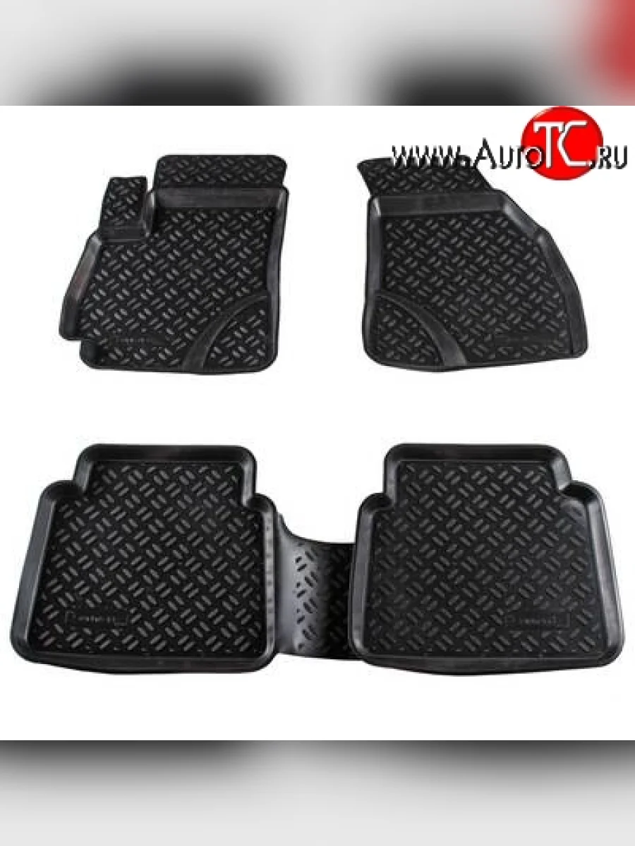 Комплект ковриков в салон Aileron 4 шт. (полиуретан) Hyundai Santa Fe SM (2000-2012)  в Керчи Республика Крым