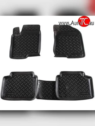 Комплект ковриков в салон Aileron 4 шт. (полиуретан) Hyundai Sonata NF дорестайлинг (2004-2008)