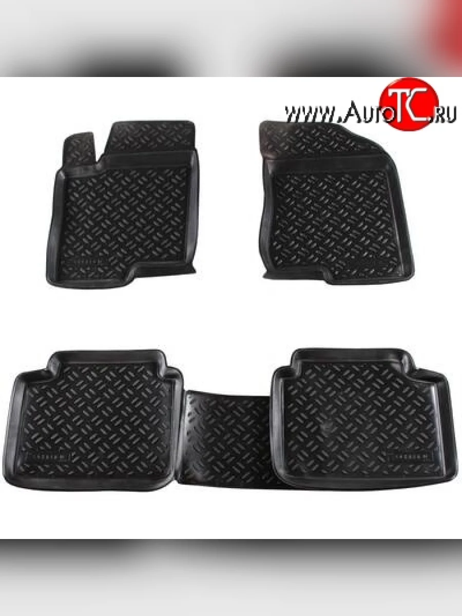 Комплект ковриков в салон Aileron 4 шт. (полиуретан) Hyundai Sonata NF рестайлинг (2007-2010)  в Керчи Республика Крым