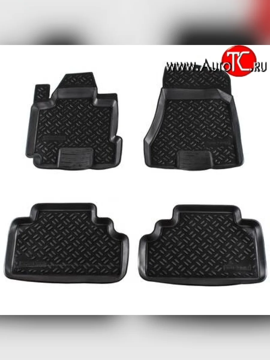 Комплект ковриков в салон Aileron 4 шт. (полиуретан) Hyundai Tucson JM (2004-2010)  в Перми Пермском крае