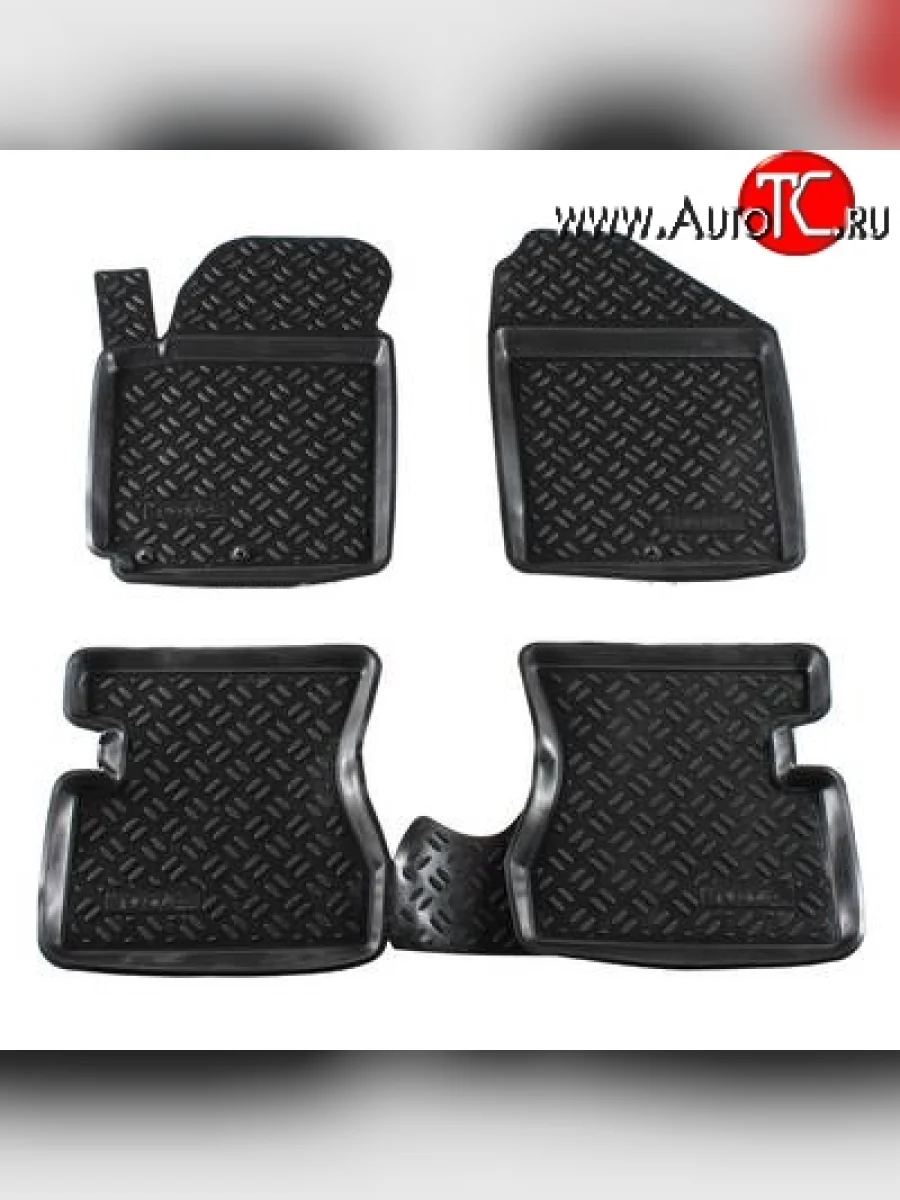 Комплект ковриков в салон Aileron 4 шт. (полиуретан) KIA Picanto 1 SA хэтчбэк 5 дв. дорестайлинг (2003-2007)  с доставкой в г. Керчь