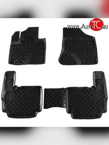 Комплект ковриков в салон Aileron 4 шт. (полиуретан) KIA Sorento XM дорестайлинг (2009-2012)