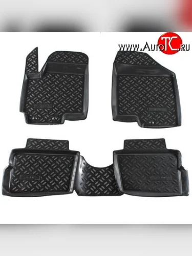 Комплект ковриков в салон Aileron 4 шт. (полиуретан) KIA Soul AM дорестайлинг (2008-2011)