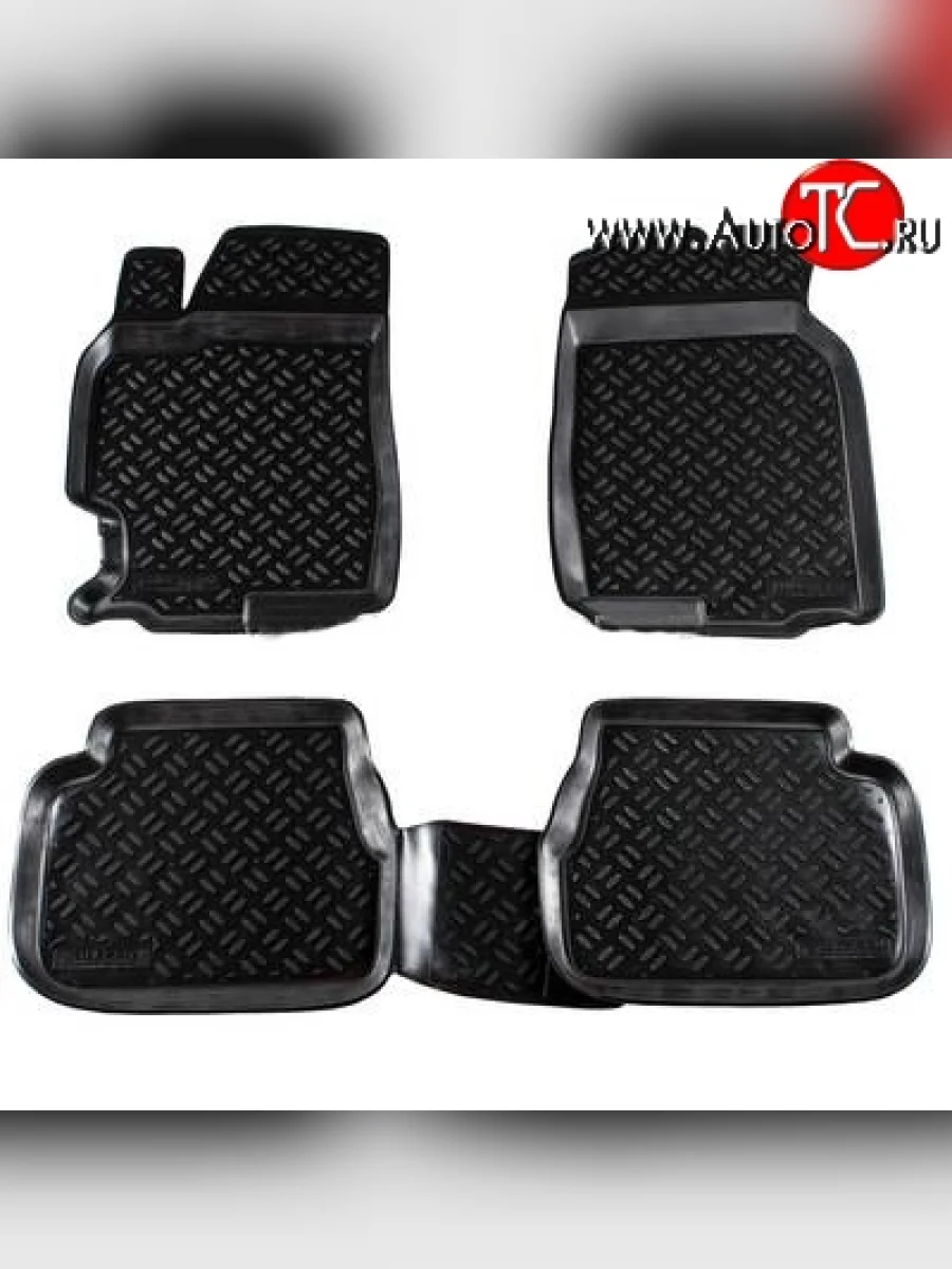 Комплект ковриков в салон Aileron 4 шт. (полиуретан) Mazda 6 GG седан дорестайлинг (2002-2005)  в Перми Пермском крае