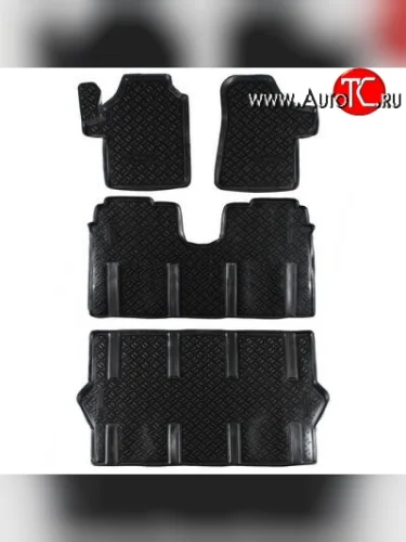 Комплект ковриков в салон Aileron 4 шт. (полиуретан) Mercedes-Benz Vito W639 дорестайлинг (2003-2010)