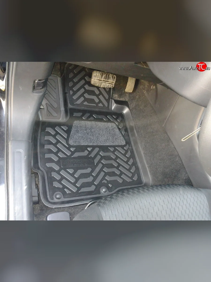 Коврики в салон Aileron 4 шт. (полиуретан) Mitsubishi Outlander XL (CW)  дорестайлинг (2005-2009)  в Керчи Республика Крым