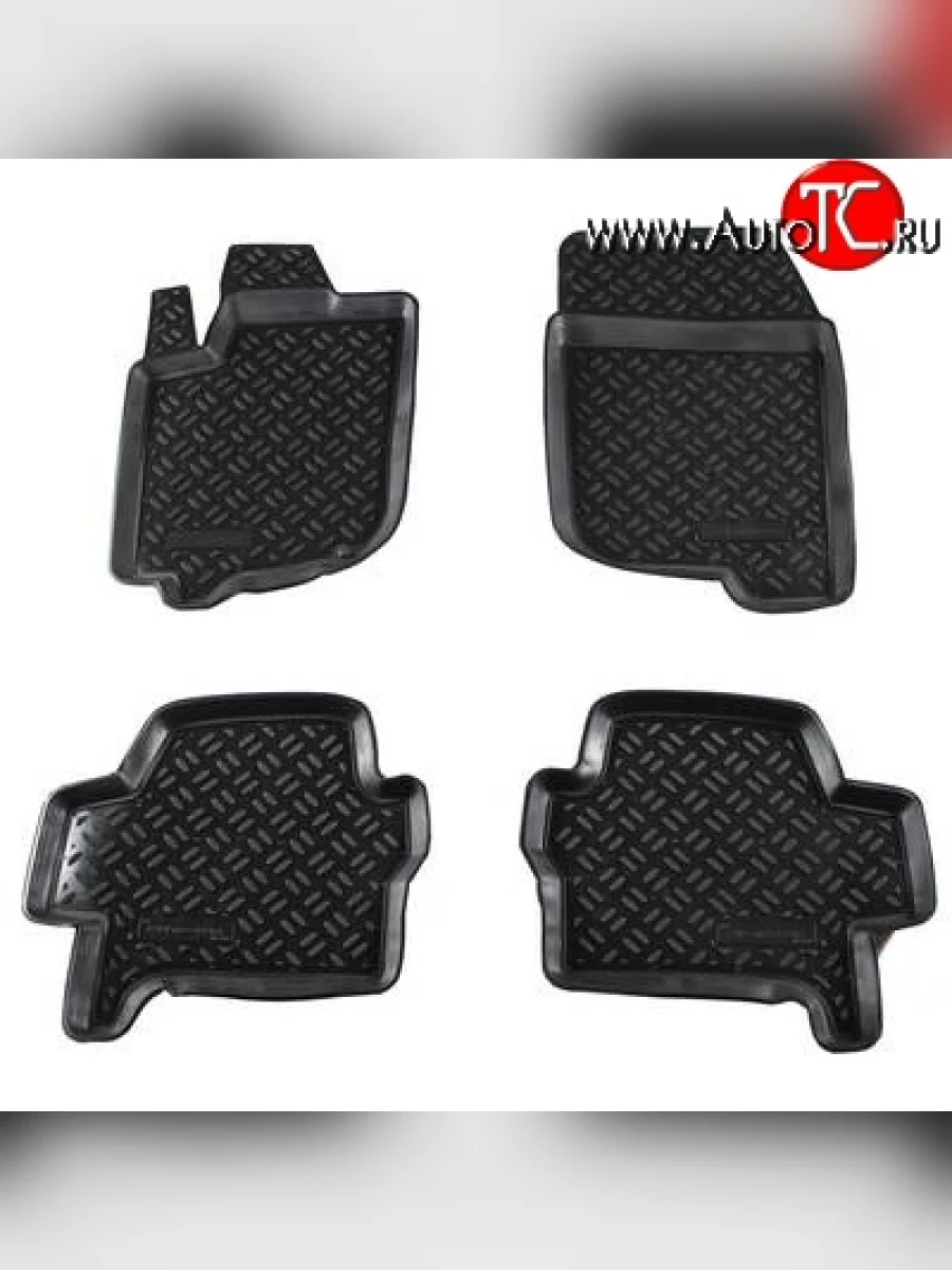 Комплект ковриков в салон Aileron 4 шт. (полиуретан) Mitsubishi Pajero Sport PB дорестайлинг (2008-2013)  в Керчи Республика Крым