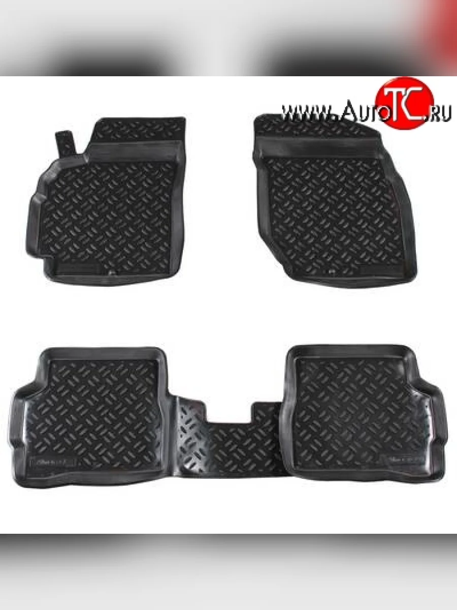 Комплект ковриков в салон Aileron 4 шт. (полиуретан) Nissan Almera Classic B10 седан (2006-2013)  в Перми Пермском крае