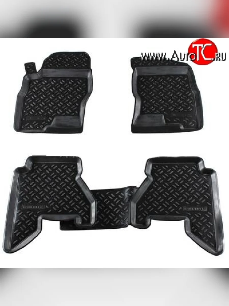 Комплект ковриков в салон Aileron 4 шт. (полиуретан) Nissan Pathfinder R51 рестайлинг (2009-2014)  с доставкой в г. Керчь