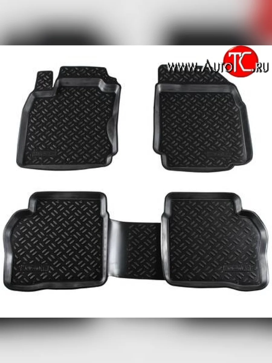 Комплект ковриков в салон Aileron 4 шт. (полиуретан) Nissan Note 1 E11 дорестайлинг (2004-2008)  в Керчи Республика Крым