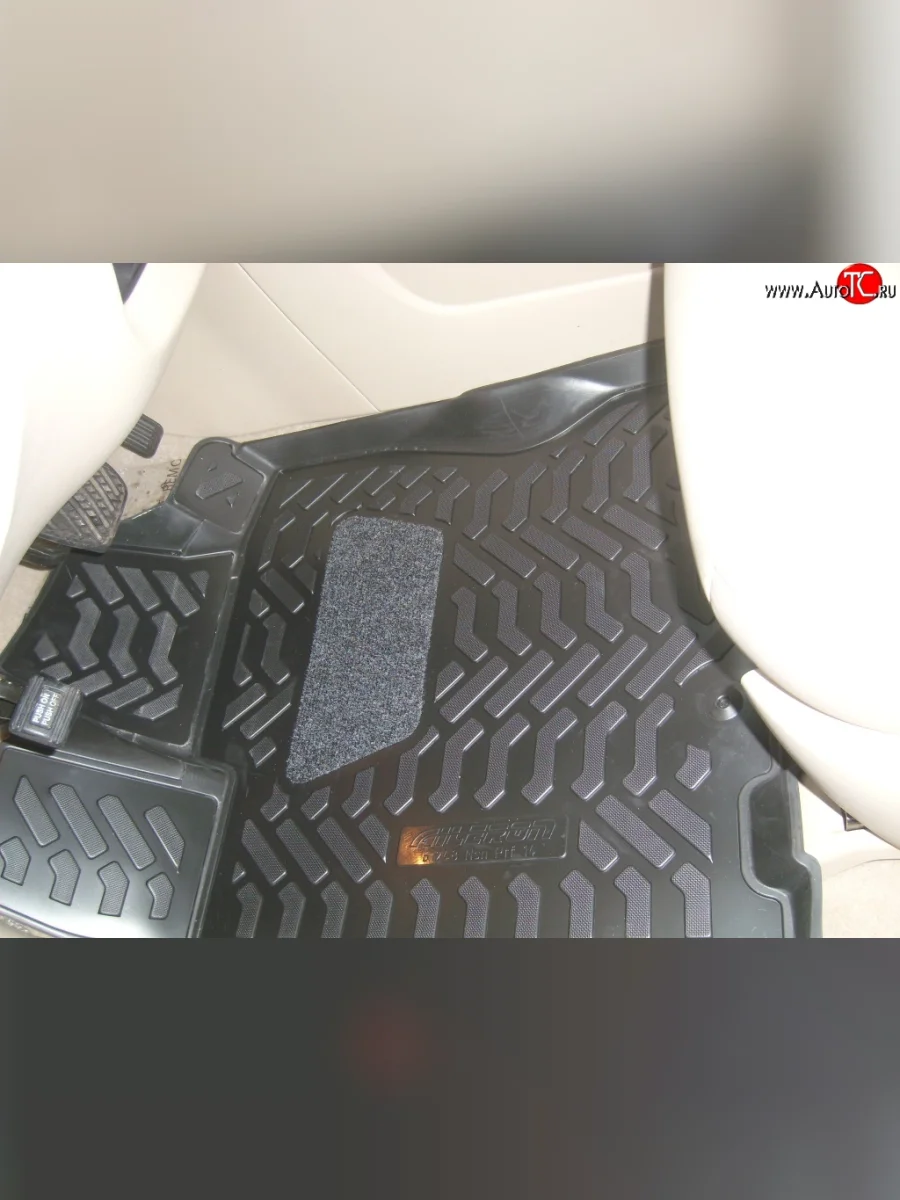 Комплект ковриков в салон Aileron 4 шт. (полиуретан, 3D с подпятником)  Nissan Pathfinder (2012-2017) R52  в Керчи Республика Крым