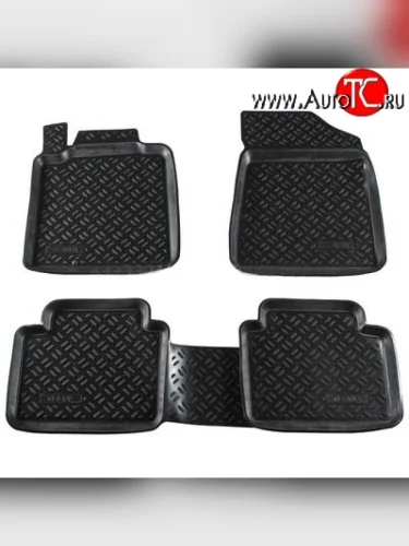 Комплект ковриков в салон Aileron 4 шт. (полиуретан) Nissan Teana 2 J32 дорестайлинг (2008-2011)