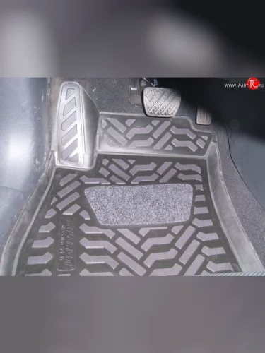 Коврики в салон (хетчбек) Aileron 4 шт. (полиуретан) Nissan Tiida 2 C12 хэтчбек (2011-2019)