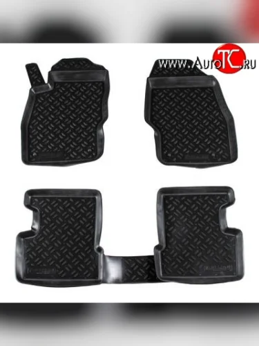 Комплект ковриков в салон Aileron 4 шт. (полиуретан) Opel Corsa D   дорестайлинг, хэтчбэк 5 дв. (2006-2010)