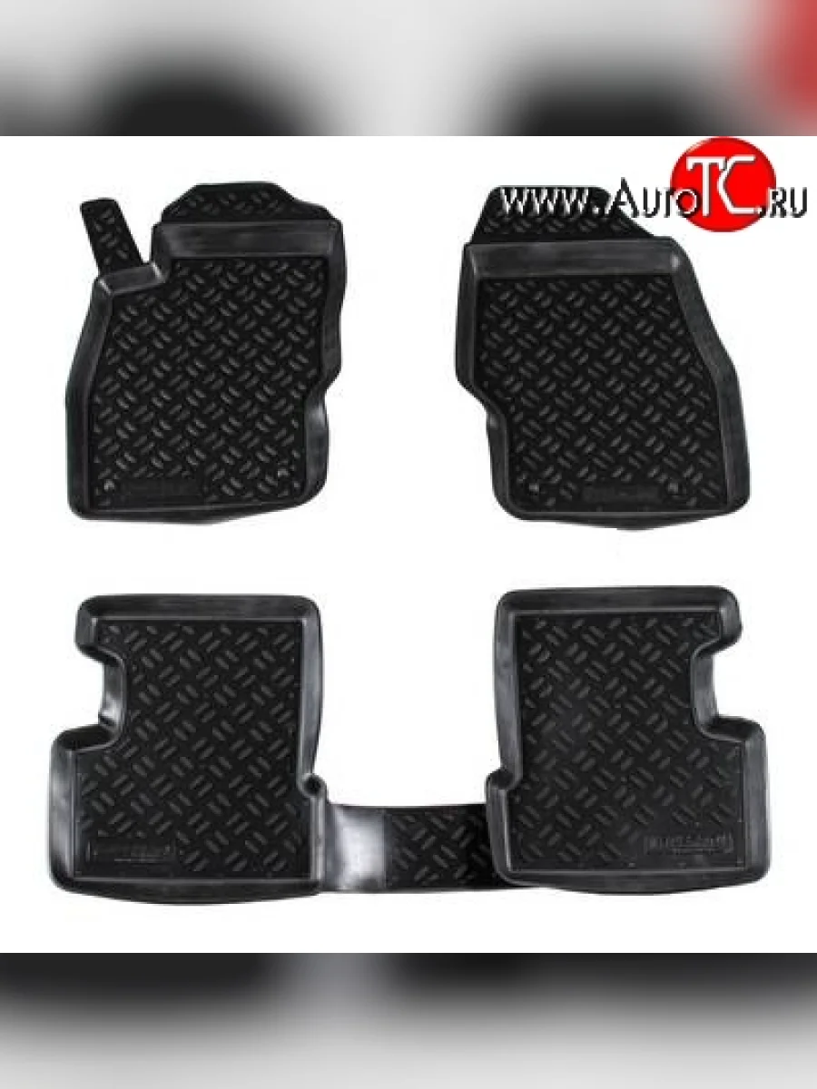 Комплект ковриков в салон Aileron 4 шт. (полиуретан) Opel Corsa D   дорестайлинг, хэтчбэк 5 дв. (2006-2010)  с доставкой в г. Керчь