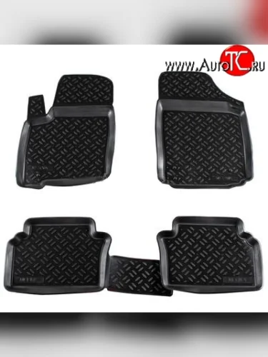 Комплект ковриков в салон Aileron 4 шт. (полиуретан) Opel Meriva A (2002-2010)