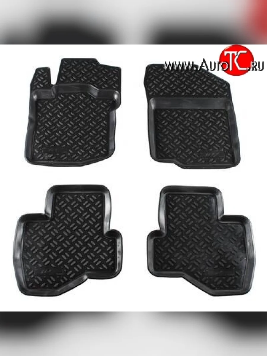 Комплект ковриков в салон Aileron 4 шт. (полиуретан) Peugeot 107 PN хэтчбэк 3 дв. дорестайлинг (2005-2009)  в Самаре Самарской области