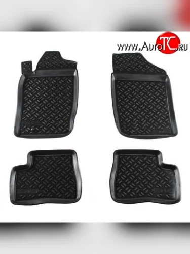 Комплект ковриков в салон Aileron 4 шт. (полиуретан) Peugeot 206 хэтчбэк 5 дв. 2AC дорестайлинг (1998-2003)