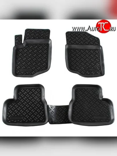 Комплект ковриков в салон Aileron 4 шт. (полиуретан). Peugeot 207 WC хэтчбэк 5 дв. дорестайлинг (2006-2009)