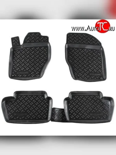 Комплект ковриков в салон Aileron 4 шт. (полиуретан) Peugeot 307 ( универсал,  хэтчбэк 3 дв.,  хэтчбэк 5 дв.) (2001-2008) дорестайлинг, рестайлинг