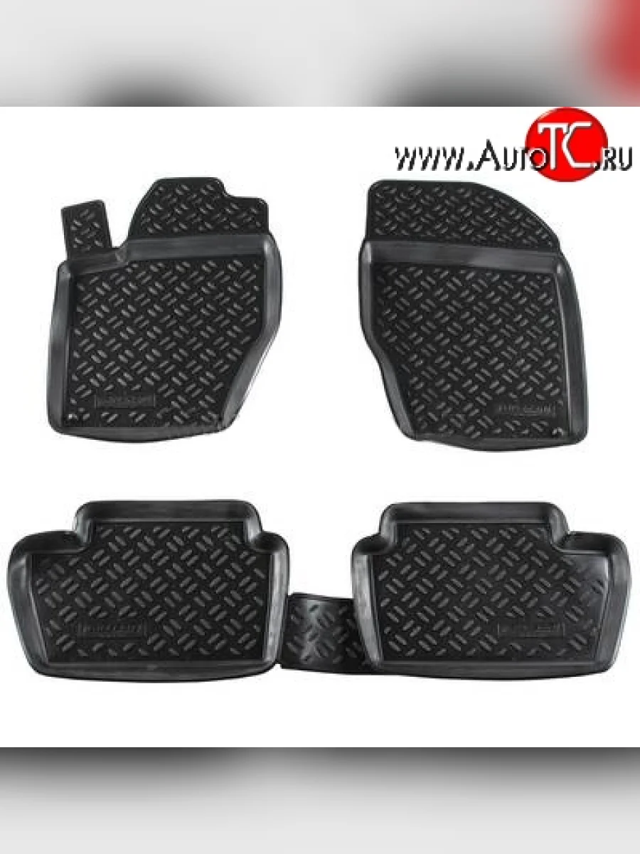 Комплект ковриков в салон Aileron 4 шт. (полиуретан)  Peugeot 307 (2001-2008) универсал, хэтчбэк 3 дв., хэтчбэк 5 дв.  в Керчи Республика Крым