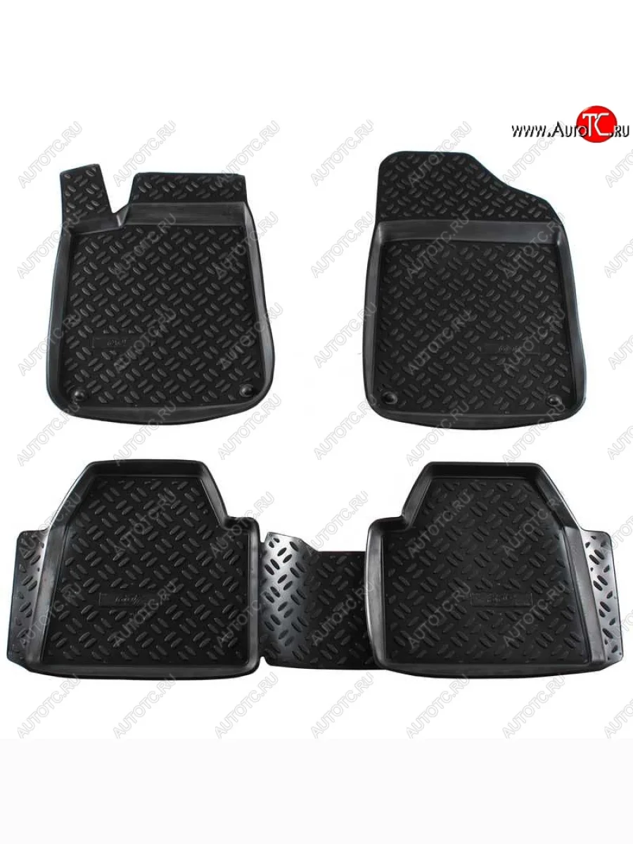 Коврики в салон Aileron 4 шт. (полиуретан)  Peugeot 607 (2000-2009)  в Керчи Республика Крым