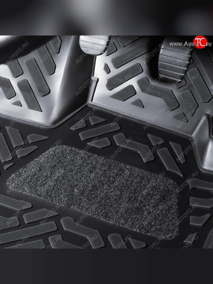 Коврики в салон Aileron (4 шт., с подпятником) Renault Kaptur дорестайлинг (2016-2020)  в Керчи Республика Крым