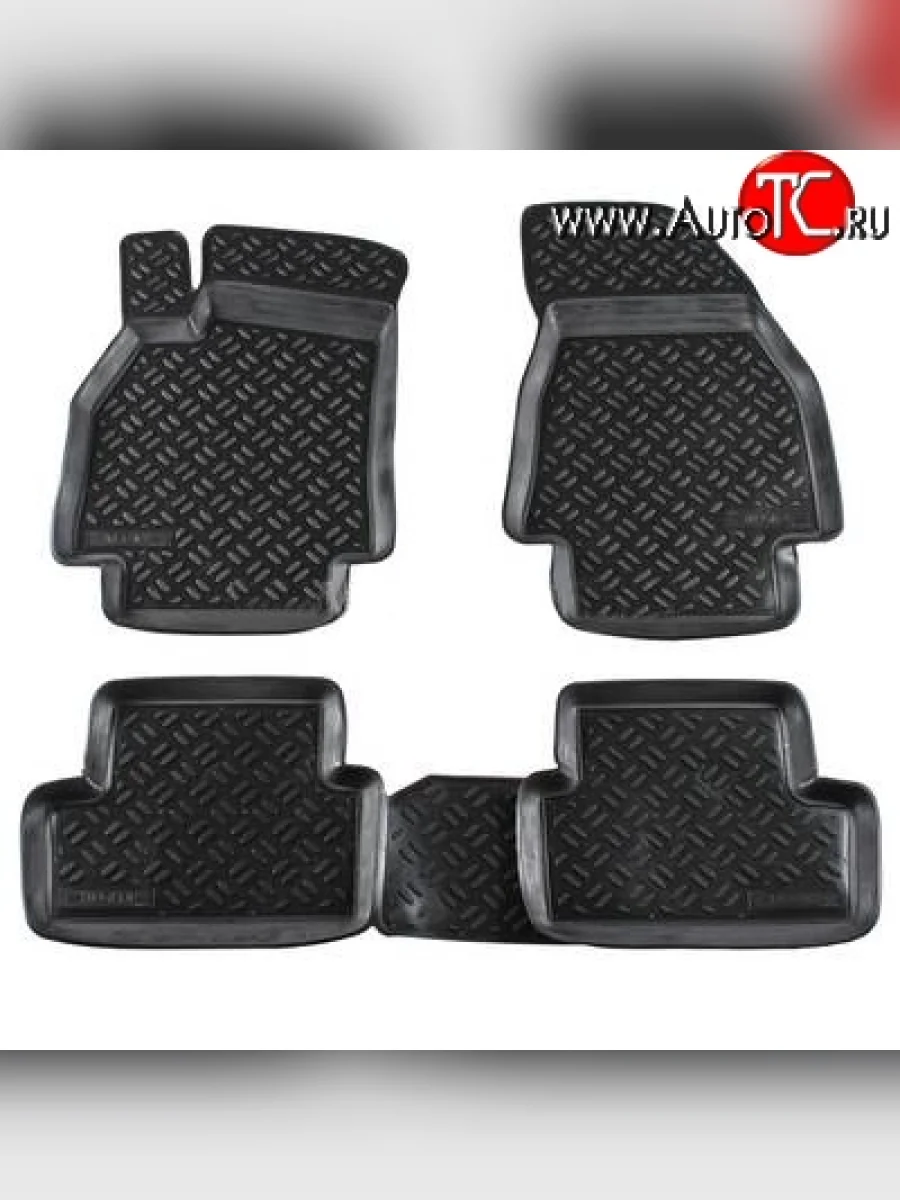 Комплект ковриков в салон Aileron 4 шт. (полиуретан). Renault Megane седан  дорестайлинг (2002-2006)  в Керчи Республика Крым
