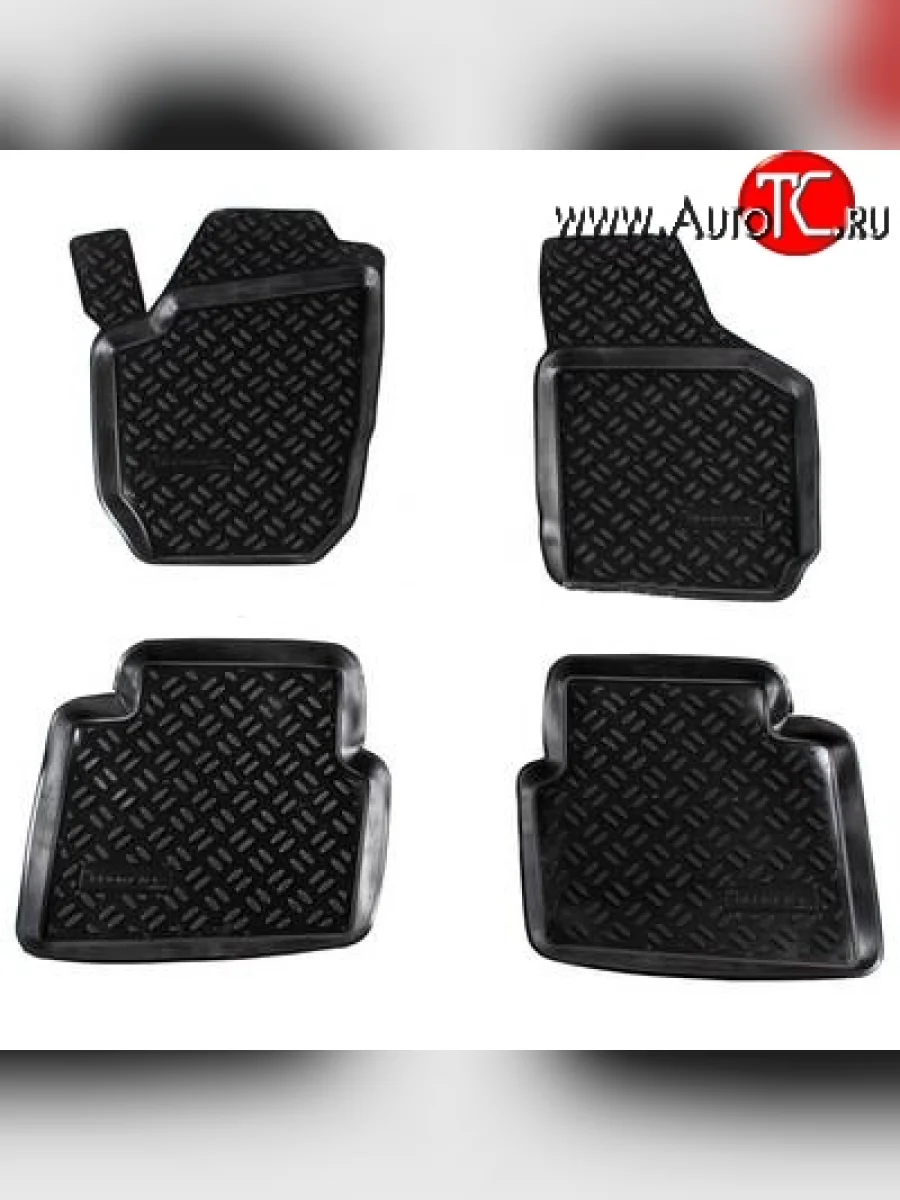 Комплект ковриков в салон Aileron 4 шт. (полиуретан) Skoda Roomster 5J дорестайлинг (2006-2010)  в Перми Пермском крае