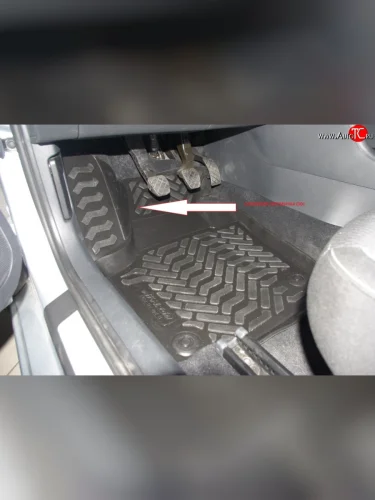 Коврики в салон Aileron 4 шт. (полиуретан) Skoda Rapid NH3 дорестайлинг лифтбэк (2012-2017)