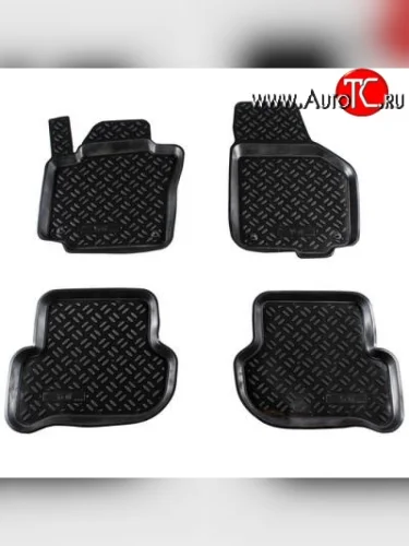 Комплект ковриков в салон Aileron 4 шт. (полиуретан) Skoda Yeti (2009-2013)