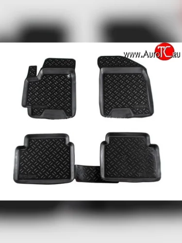 Комплект ковриков в салон Aileron 4 шт. (полиуретан) SSANGYONG Rexton Y200 (2001-2006)