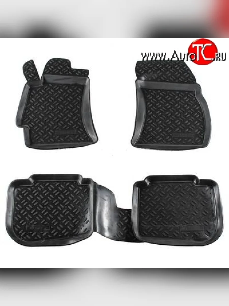 Комплект ковриков в салон Aileron 4 шт. (полиуретан) Subaru Legacy BM/B14 дорестайлинг седан (2009-2013)  в Керчи Республика Крым