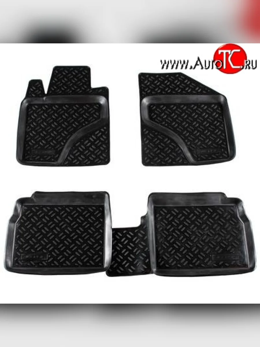 Комплект ковриков в салон Aileron 4 шт. (полиуретан) Toyota Avensis T270 седан дорестайлинг (2008-2011)  в Перми Пермском крае