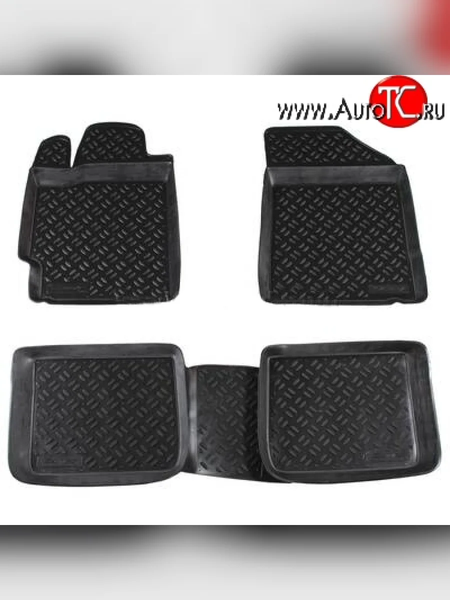 Комплект ковриков в салон Aileron 4 шт. (полиуретан) Toyota Camry XV40 рестайлинг (2009-2011)  в Керчи Республика Крым